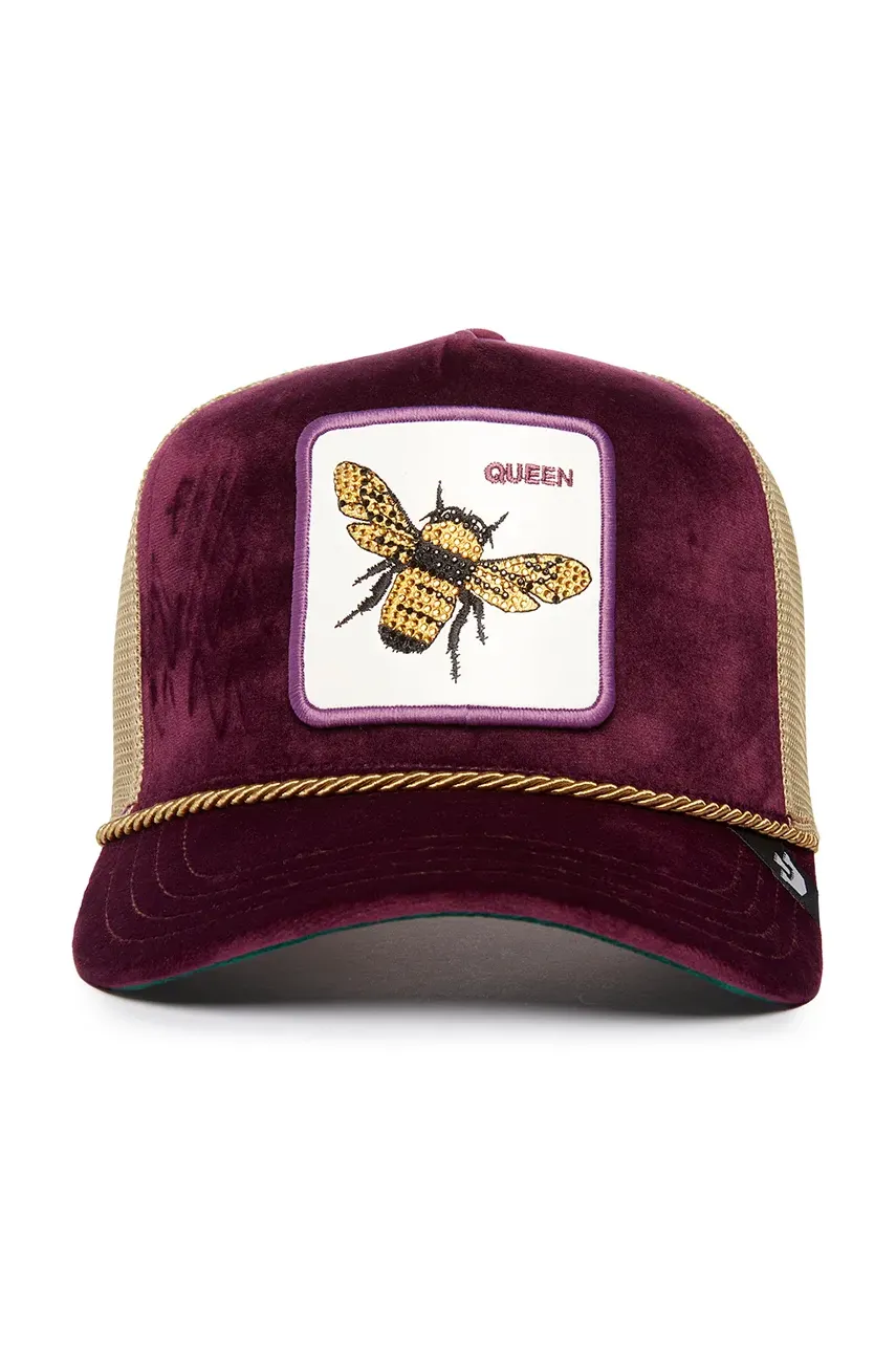 Кепка Amethyst Queen колір бордовий з аплікацією 101-1722 0