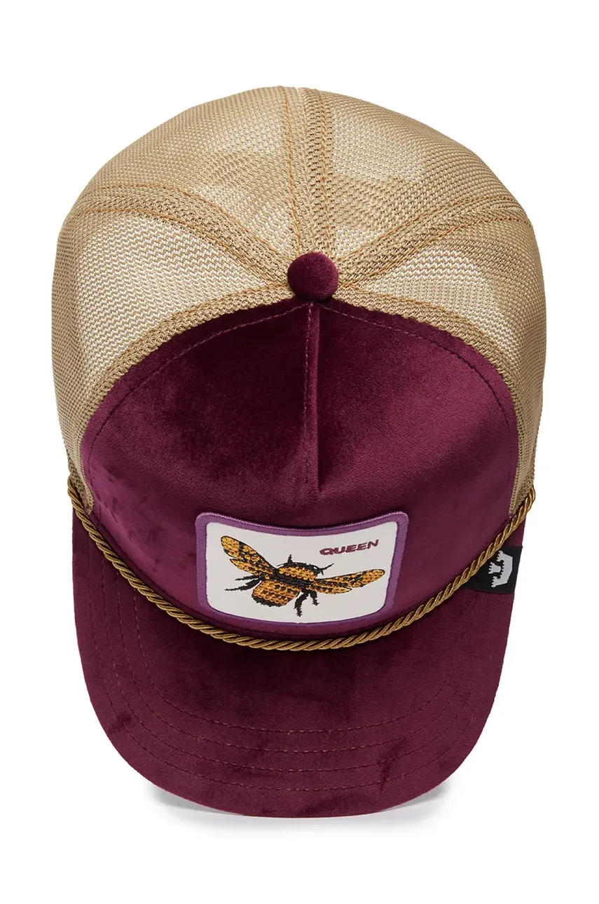 Кепка Amethyst Queen колір бордовий з аплікацією 101-1722 3