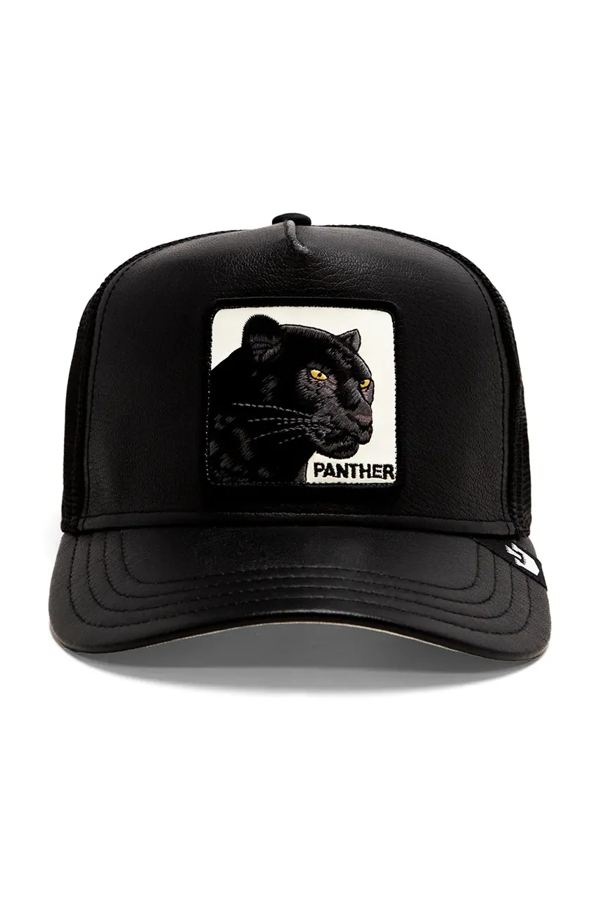 Кепка Shleather Panther колір чорний з аплікацією 101-1828 0