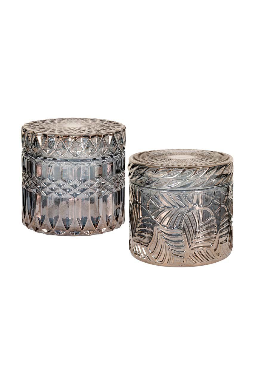 Набір контейнерів для зберігання з кришками Jars In Smoked Glas 2-pack 9