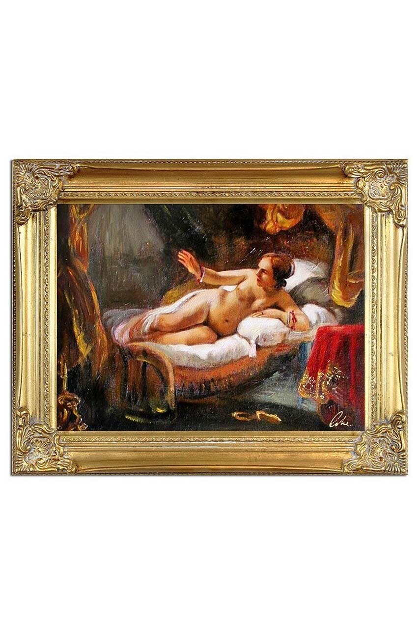Репродукція, написана маслом, в рамці Rembrandt, Danae