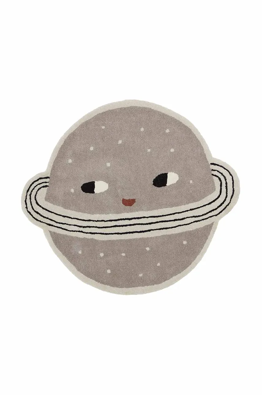 Вовняний килимок Planet колір бежевий 1