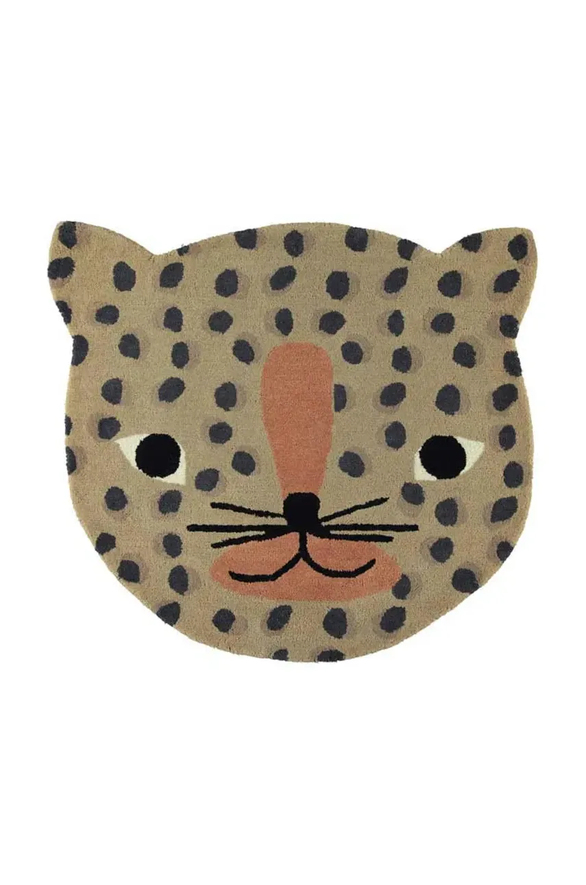 Вовняний килимок Leopard