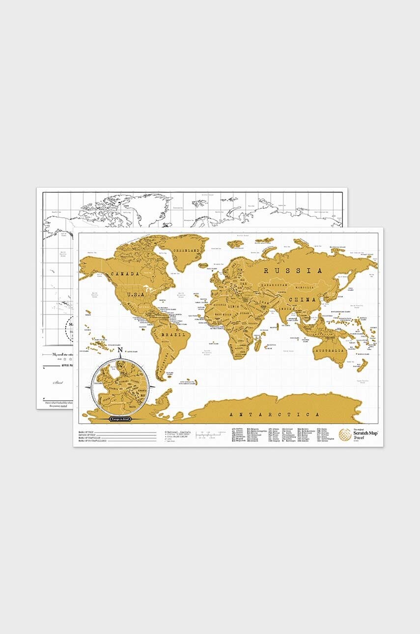 Скретч-карта Scratch Map® Travel Edition 0