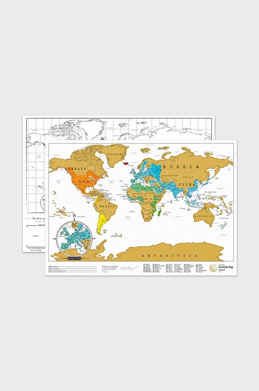 Скретч-карта Scratch Map® Travel Edition 1
