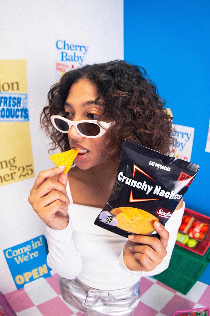 Шкарпетки Crunchy Nachos колір чорний 4