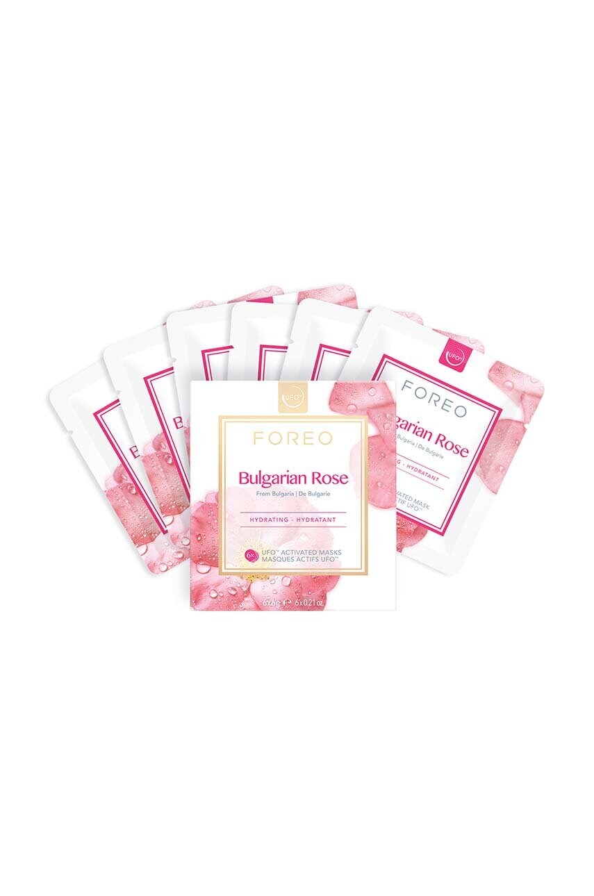 Активована зволожуюча маска для тьмяної шкіри ufo Bulgarian Rose 6-pack 3