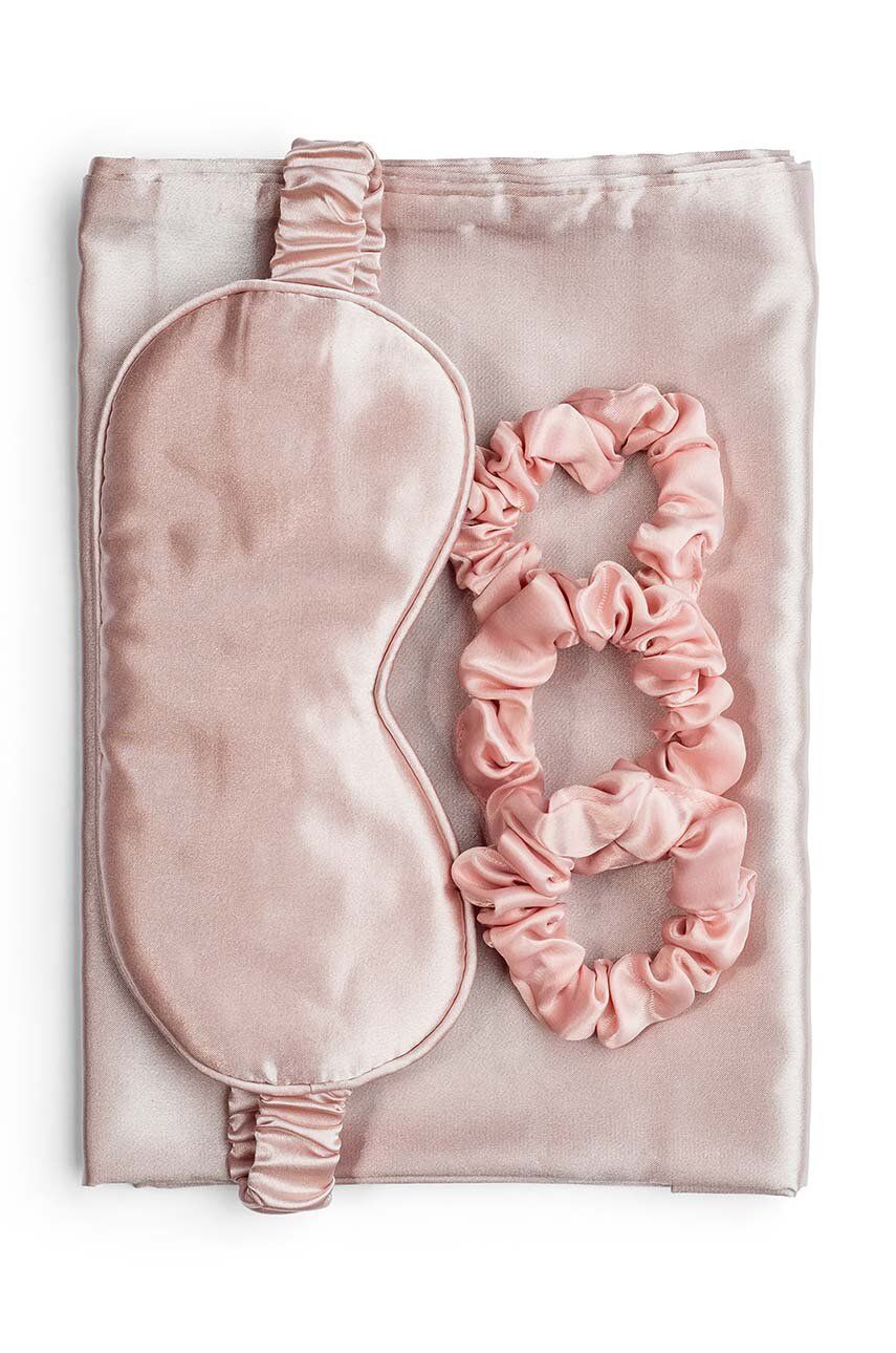 Набір спальних аксесуарів Silky Sleep Set in Pink 5-pack 0