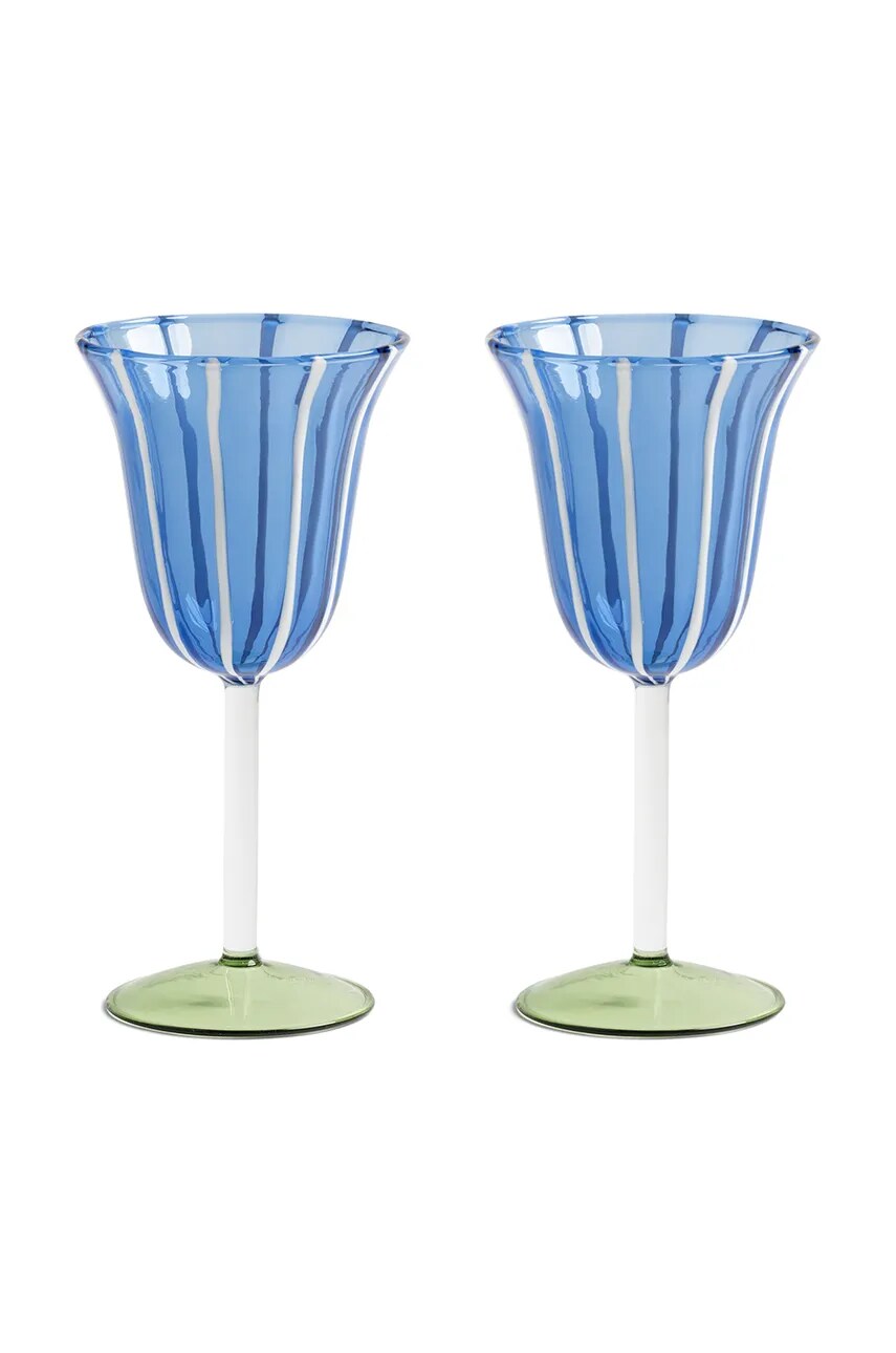 Набір келихів для вина glass eve blue 180 ml 2-pack 3