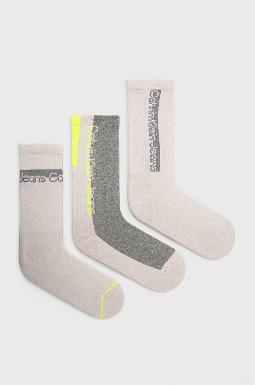 Шкарпетки (3-pack) жіночі колір бежевий 1