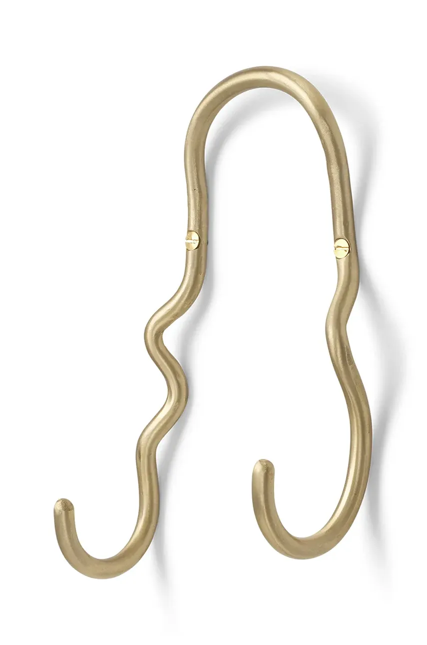Настінна вішалка ferm LIVING Curvature колір жовтий 1