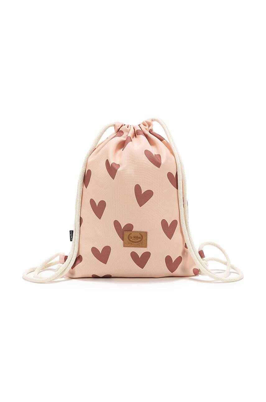 Дитячий рюкзак HEARTBEAT PINK колір рожевий великий візерунок