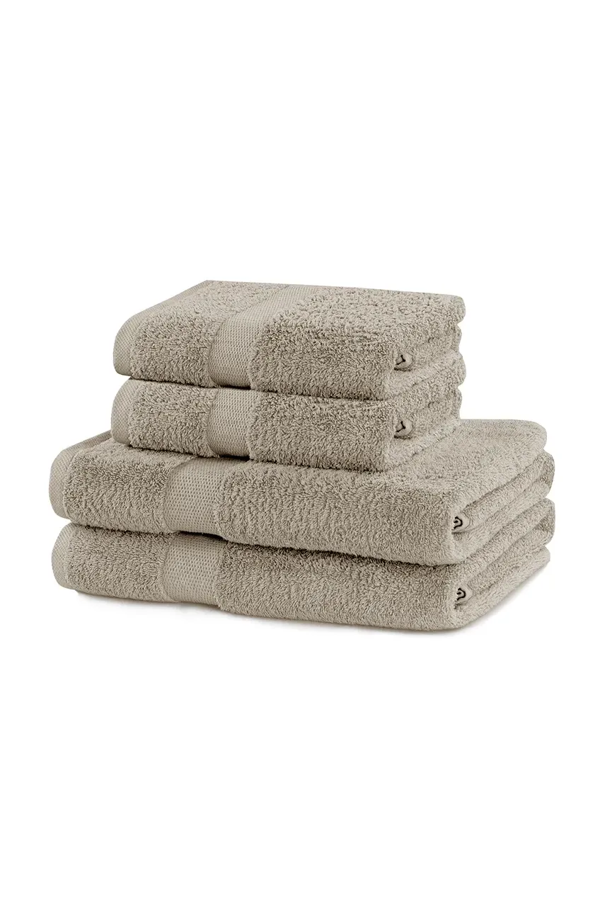 Набір рушників home & lifestyle Marina 4-pack колір бежевий 0 1