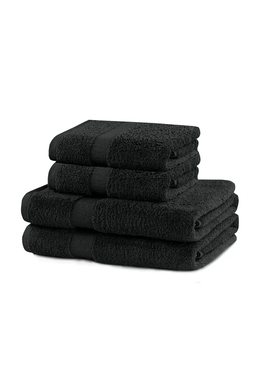 Набір рушників home & lifestyle Marina 4-pack колір чорний 0 1