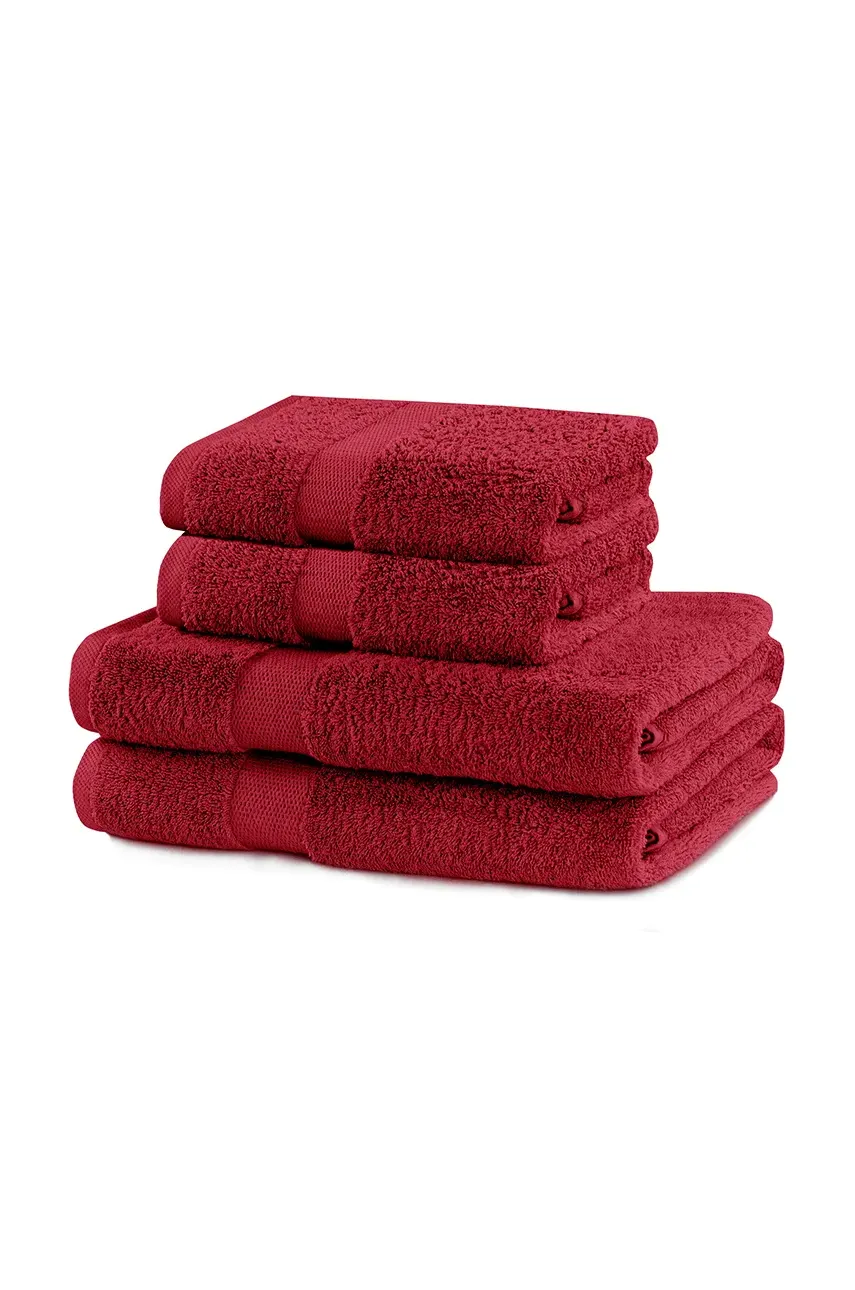 Набір рушників home & lifestyle Marina 4-pack колір червоний 0 1