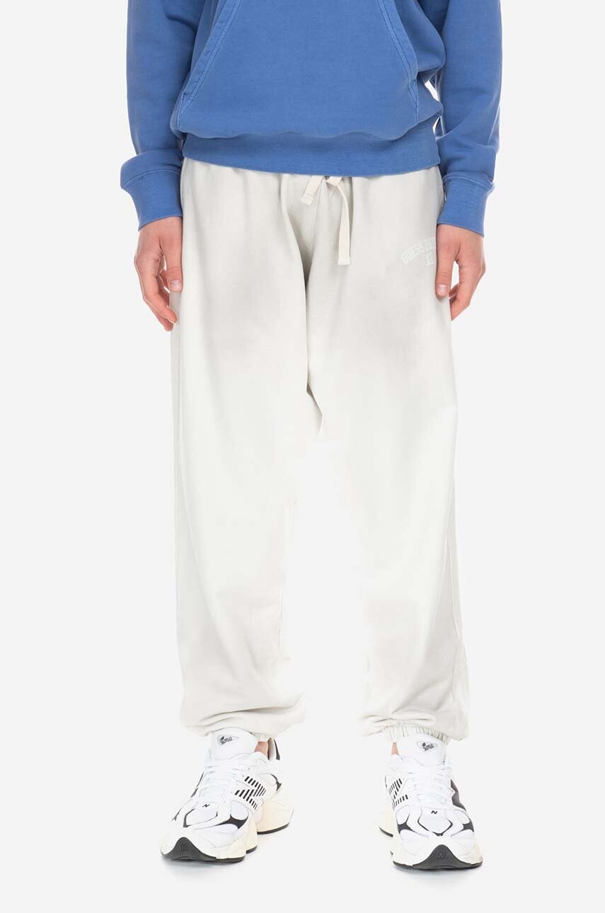 Спортивні штани Guess колір білий однотонні Spodnie GUESS USA Gusa Washed Terry Sweatpant M2BQ10KBB40 G1CG 6
