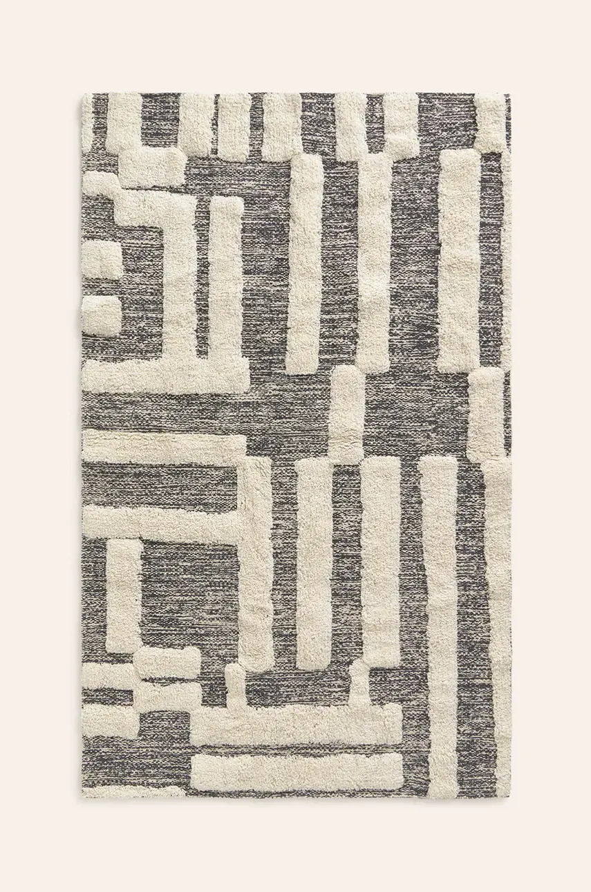 Бавовняний килим Kioto 90 x 150 cm колір чорний 3