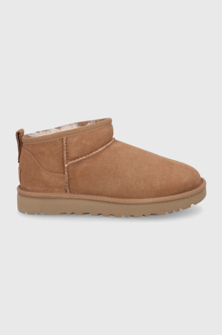 Замшеві чоботи UGG Classic Ultra Mini колір коричневий 1116109-CHE 4