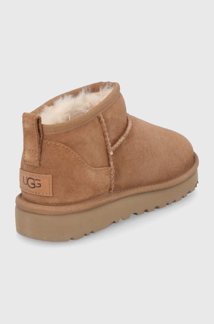 Замшеві чоботи UGG Classic Ultra Mini колір коричневий 1116109-CHE 1