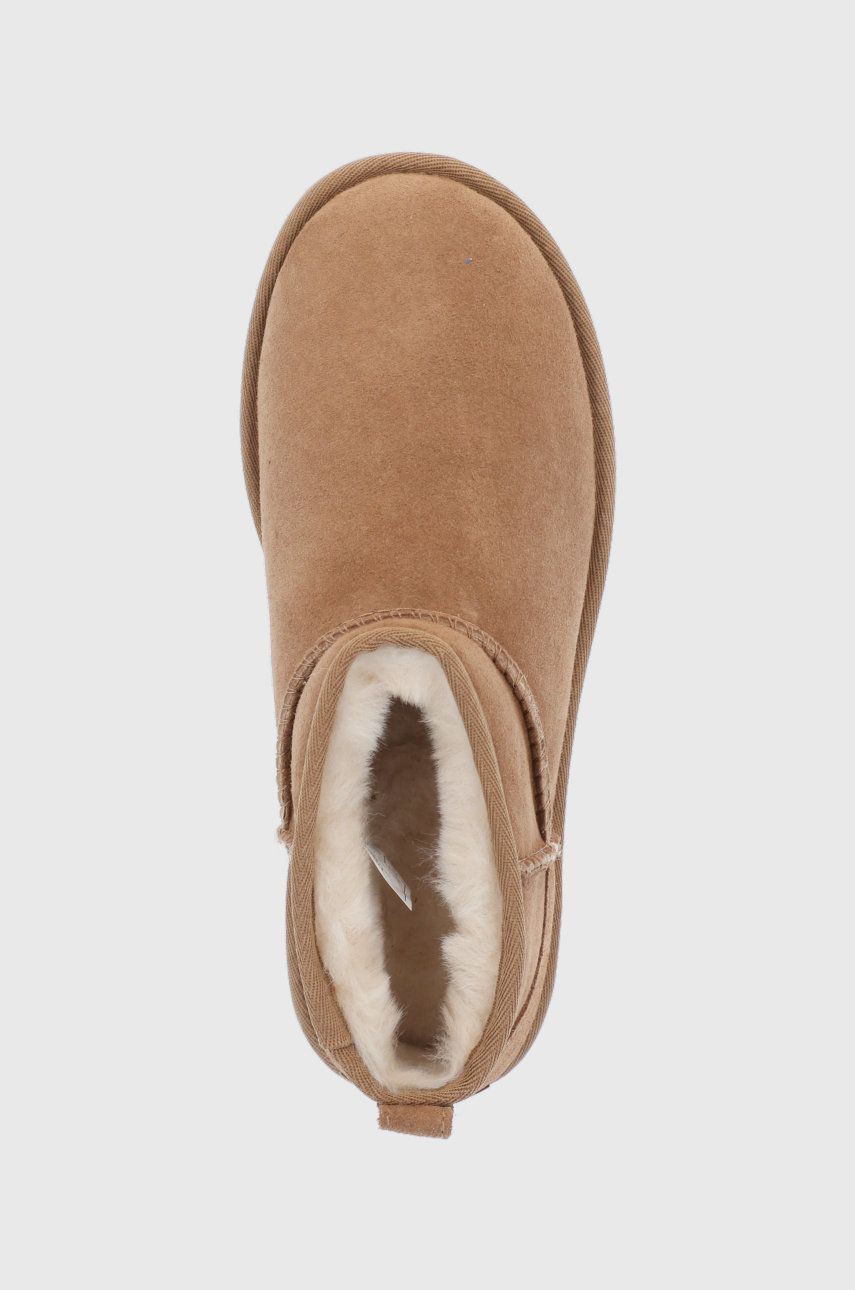 Замшеві чоботи UGG Classic Ultra Mini колір коричневий 1116109-CHE 2