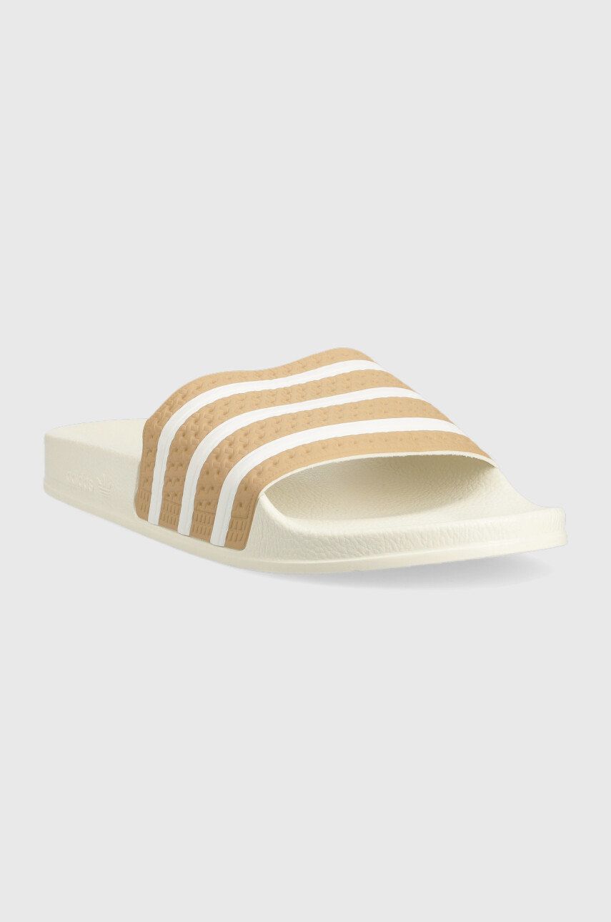 Шльопанці Adilette GY2102 чоловічі колір бежевий GY2102-MAGBEI/WHT 0