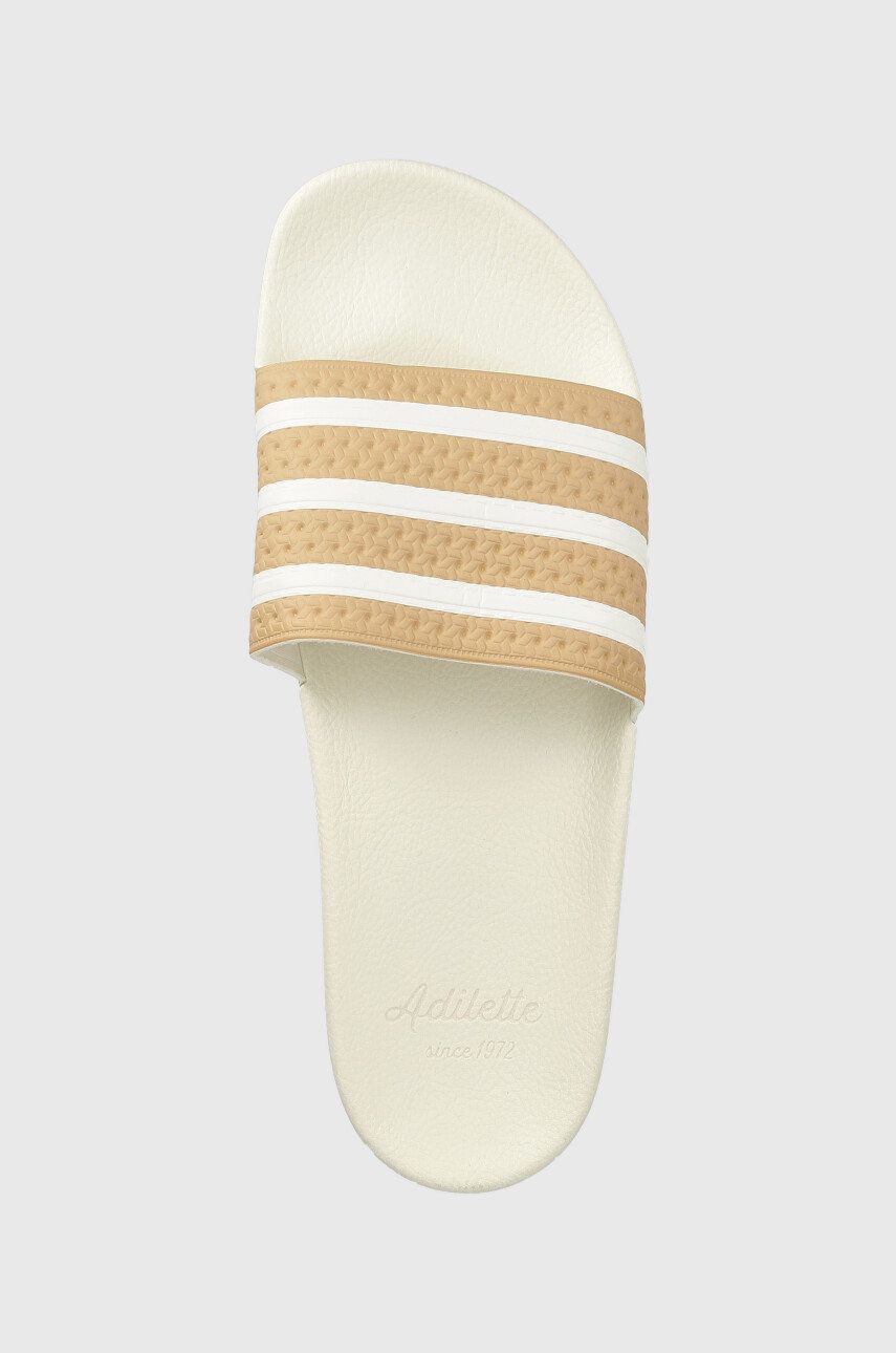 Шльопанці Adilette GY2102 чоловічі колір бежевий GY2102-MAGBEI/WHT 1