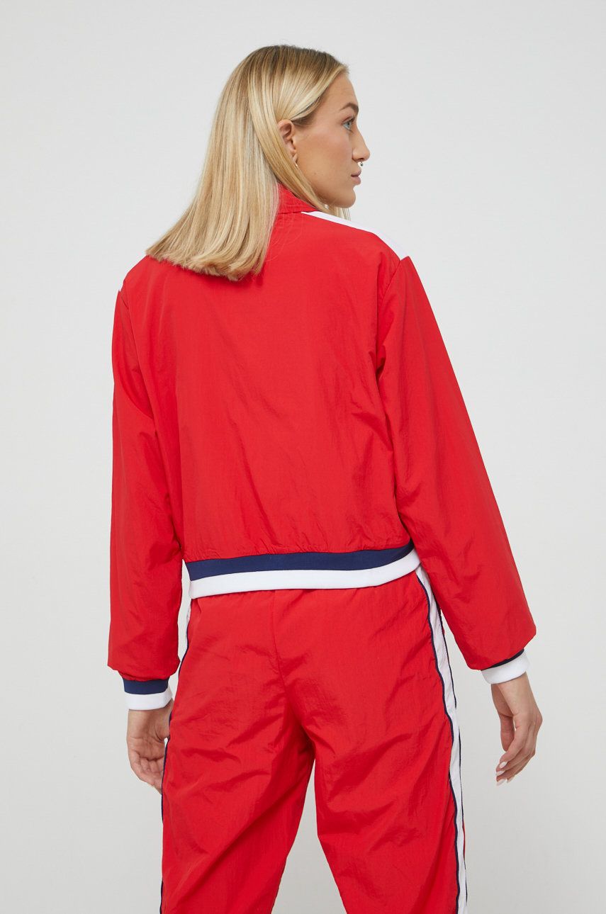 Куртка жіноча колір червоний перехідна oversize 1