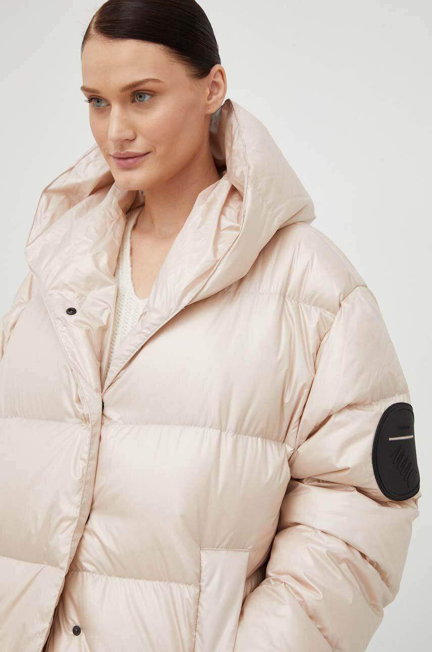 Пухова куртка Jesso жіноча колір бежевий зимова oversize 9
