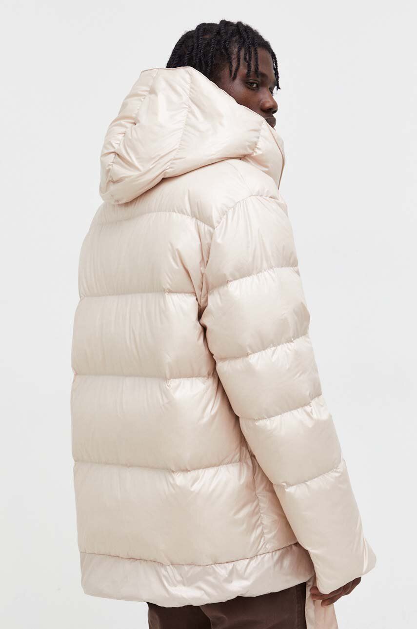Пухова куртка Jesso жіноча колір бежевий зимова oversize 4