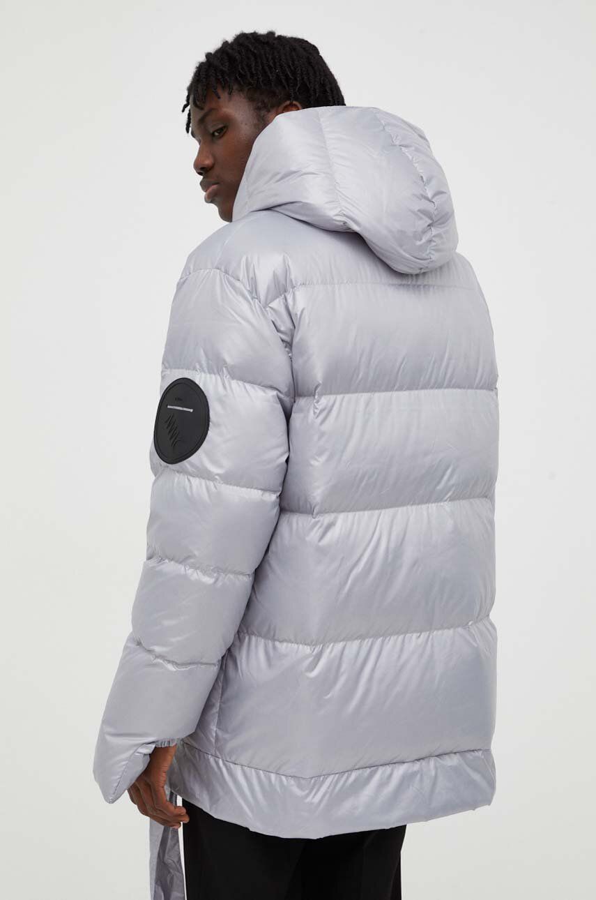 Пухова куртка Jesso жіноча колір сірий зимова oversize 4