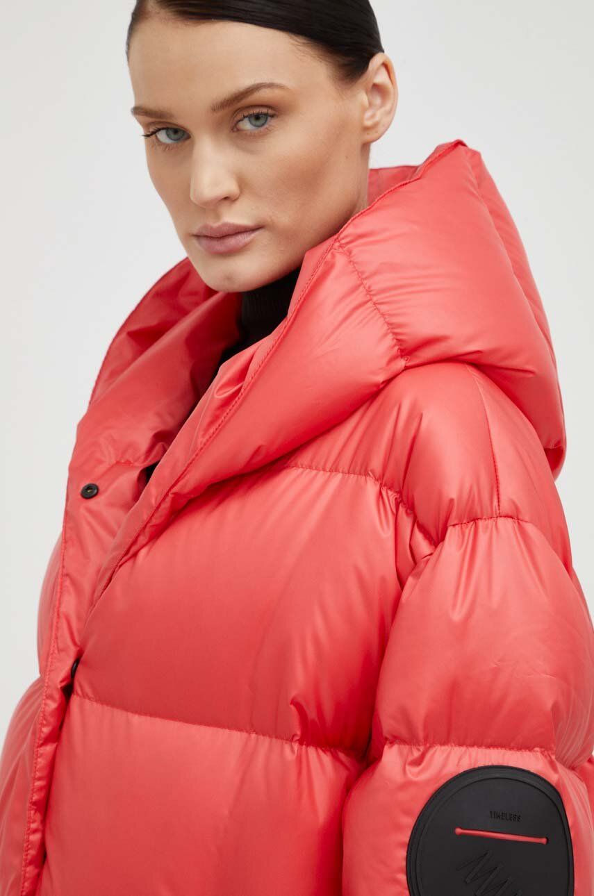 Пухова куртка Jesso жіноча колір рожевий зимова oversize 9
