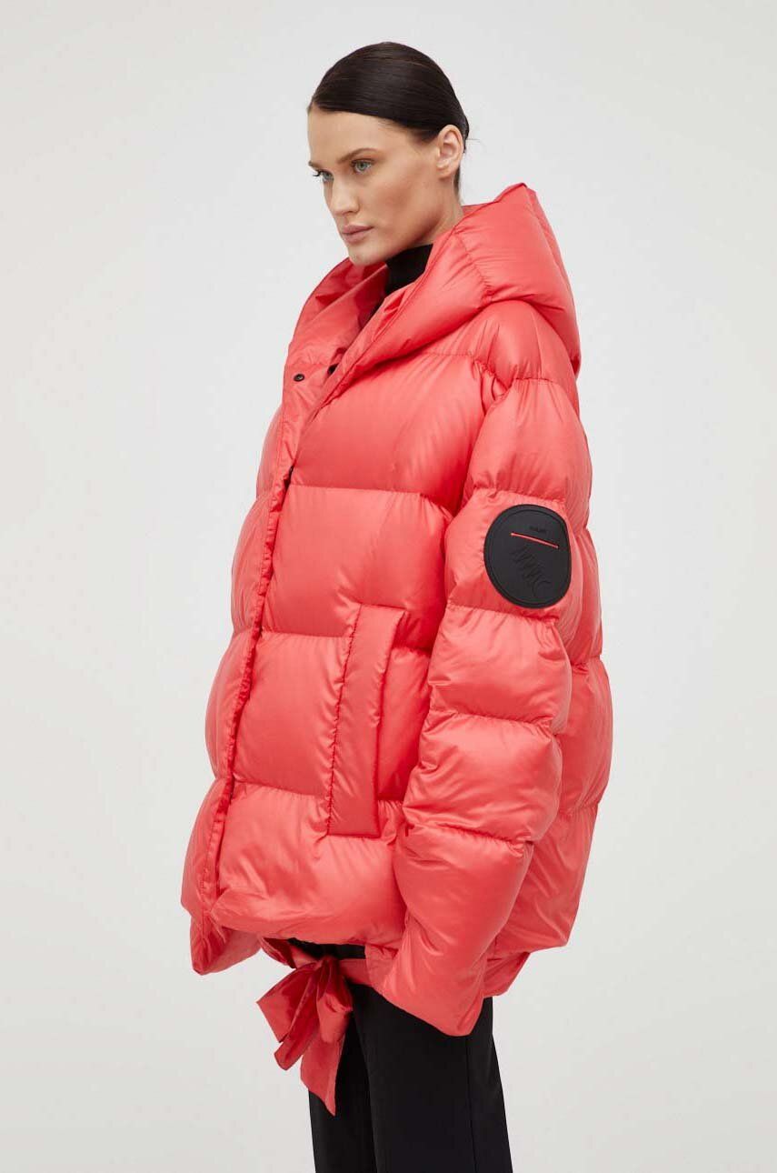 Пухова куртка Jesso жіноча колір рожевий зимова oversize 3