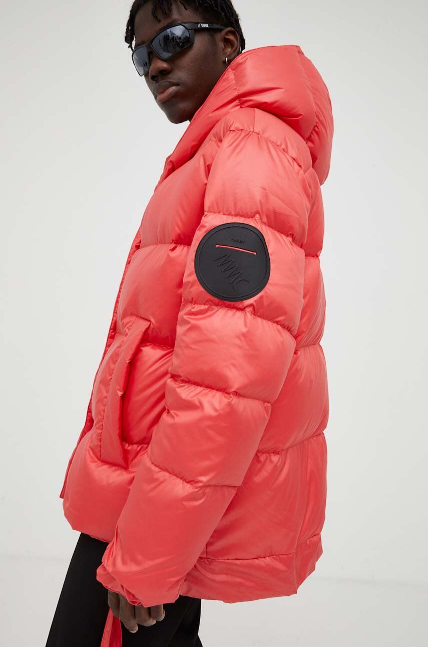 Пухова куртка Jesso жіноча колір рожевий зимова oversize 6