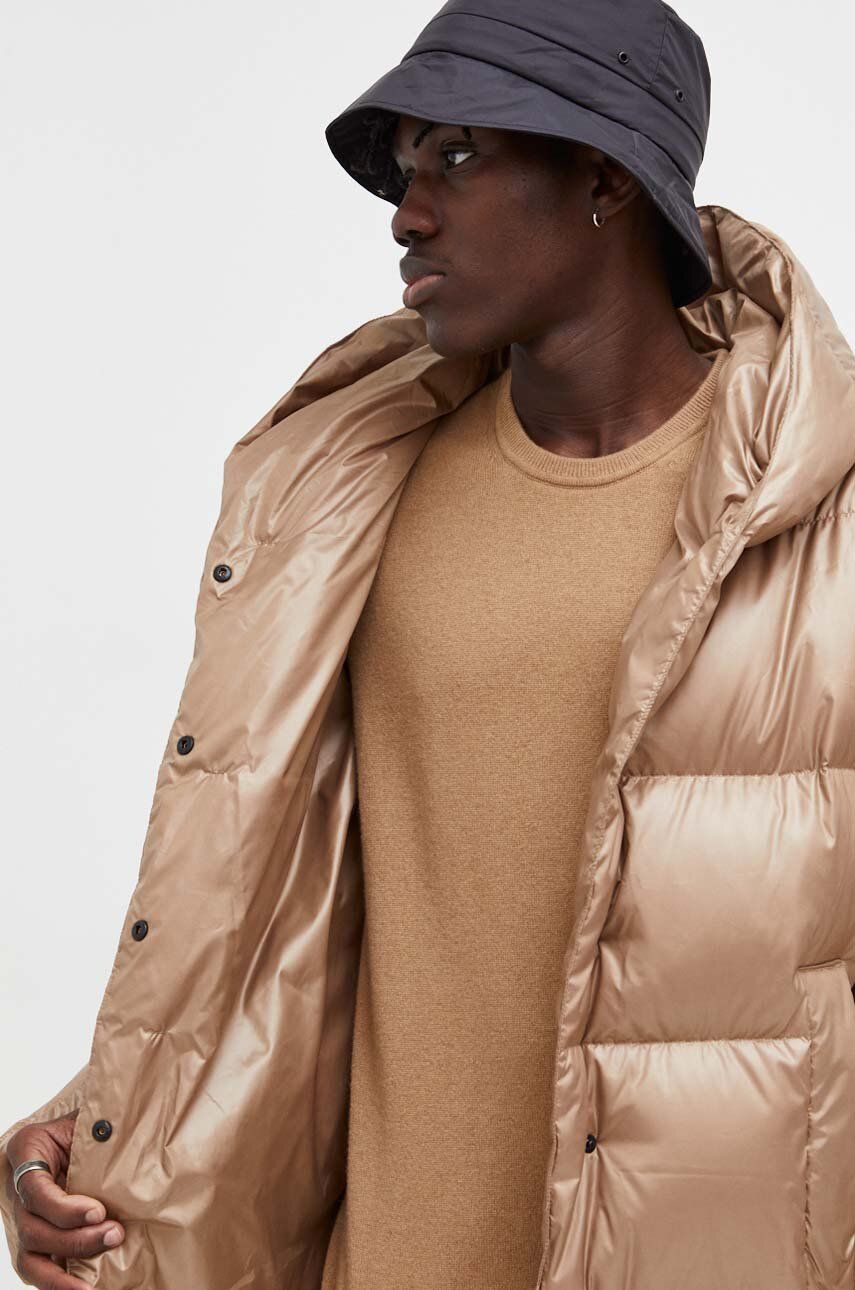 Пухова куртка Jesso жіноча колір бежевий зимова oversize 11
