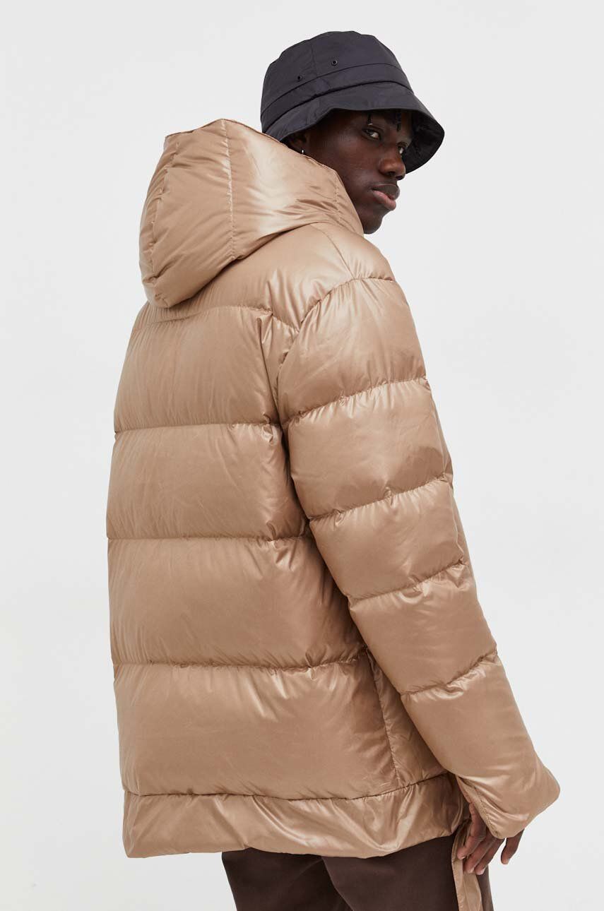 Пухова куртка Jesso жіноча колір бежевий зимова oversize 4