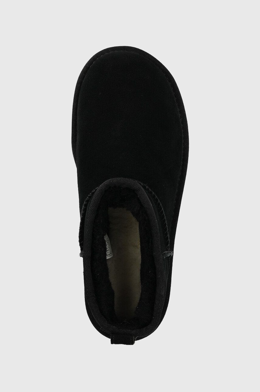 Замшеві чоботи UGG W Classic Ultra Mini Platform колір чорний 2