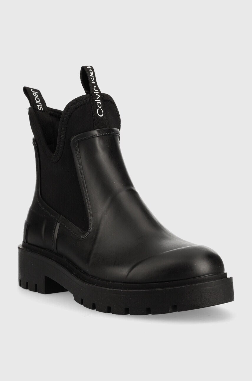 Гумові чоботи Yw0yw01034 Bds Chelsea Rain Boots жіночі колір чорний 0