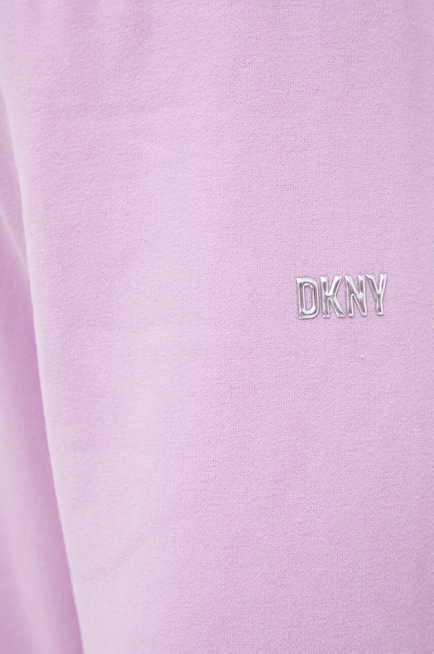 Спортивні штани Dkny жіночі колір фіолетовий однотонні 2