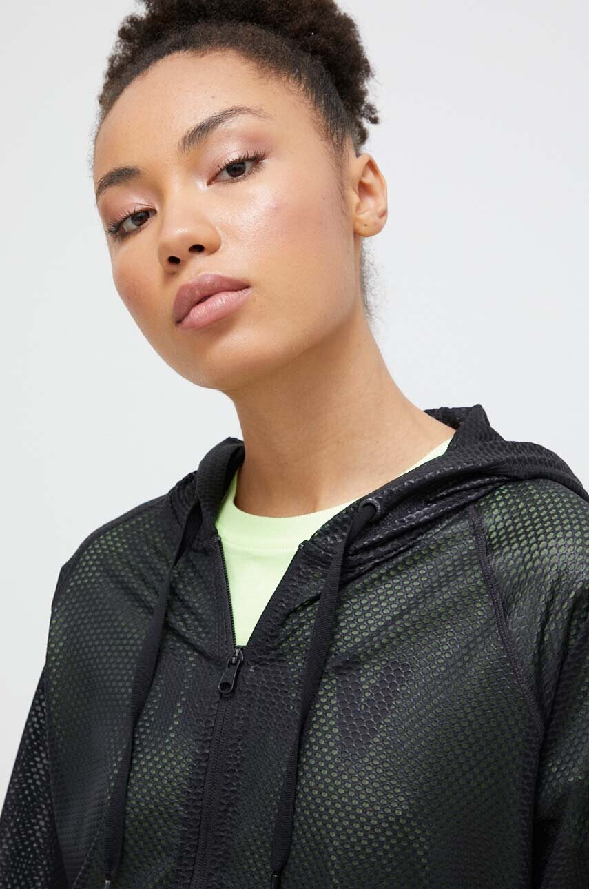 Кофта Dkny жіноча колір бордовий з капюшоном візерунок 2