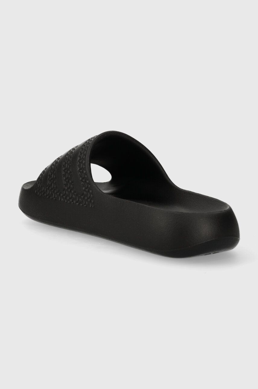 Шльопанці Adilette Ayoon жіночі колір чорний на платформі 1