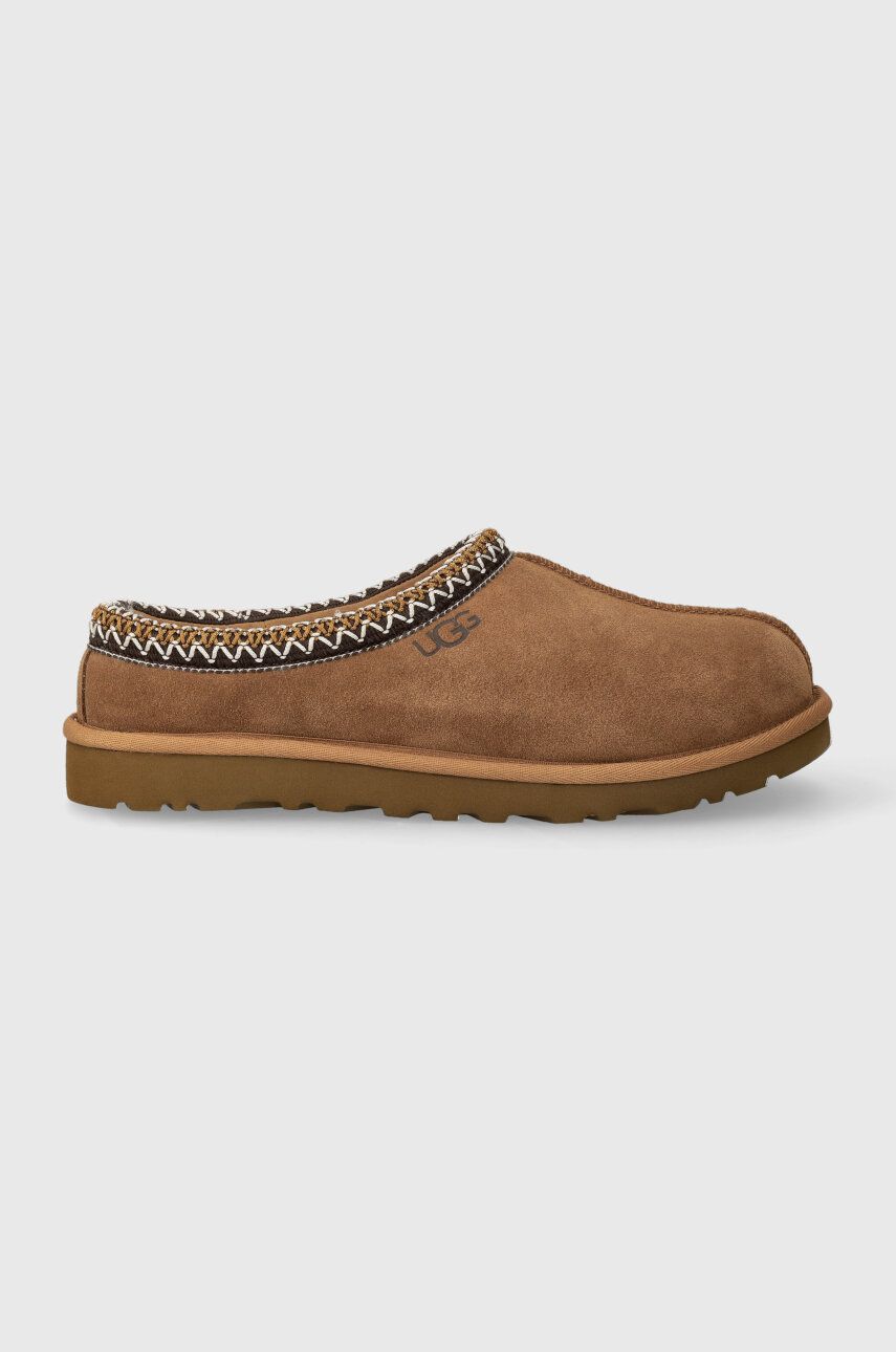 Замшеві тапочки UGG Tasman колір коричневий 5950 4