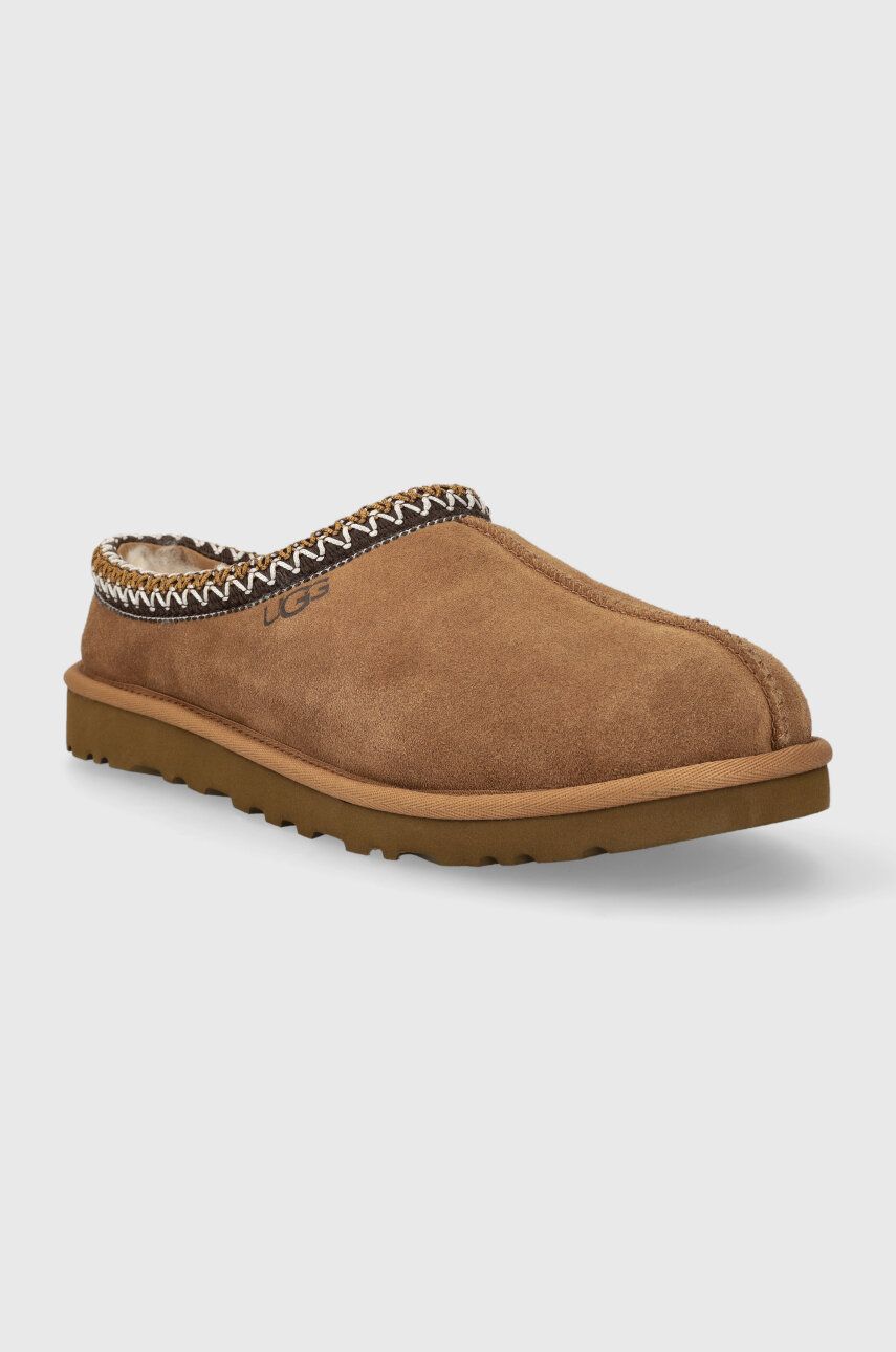 Замшеві тапочки UGG Tasman колір коричневий 5950 0