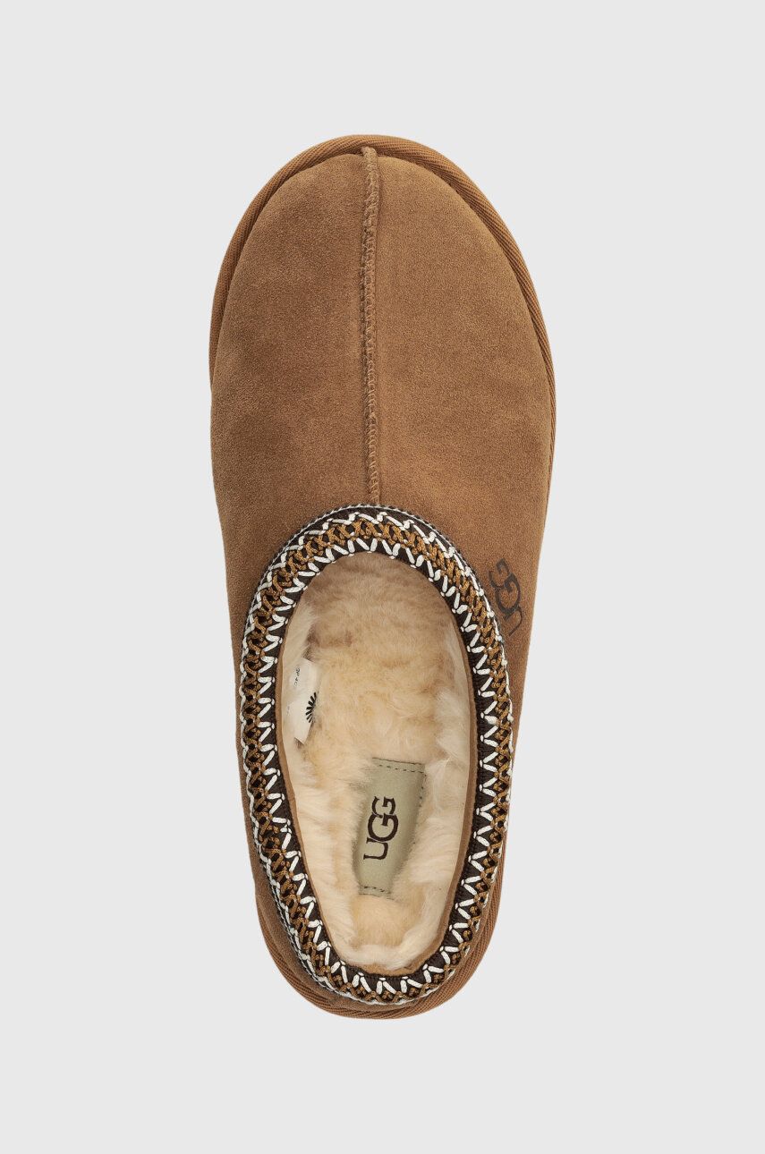 Замшеві тапочки UGG Tasman колір коричневий 5950 2