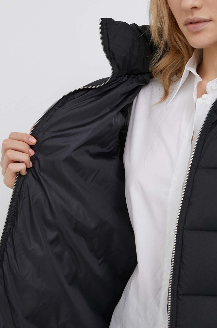 Куртка жіноча колір чорний зимова oversize 5