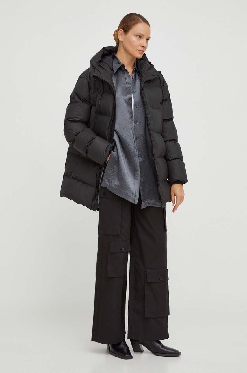 Куртка 15190 Jackets колір чорний зимова 3