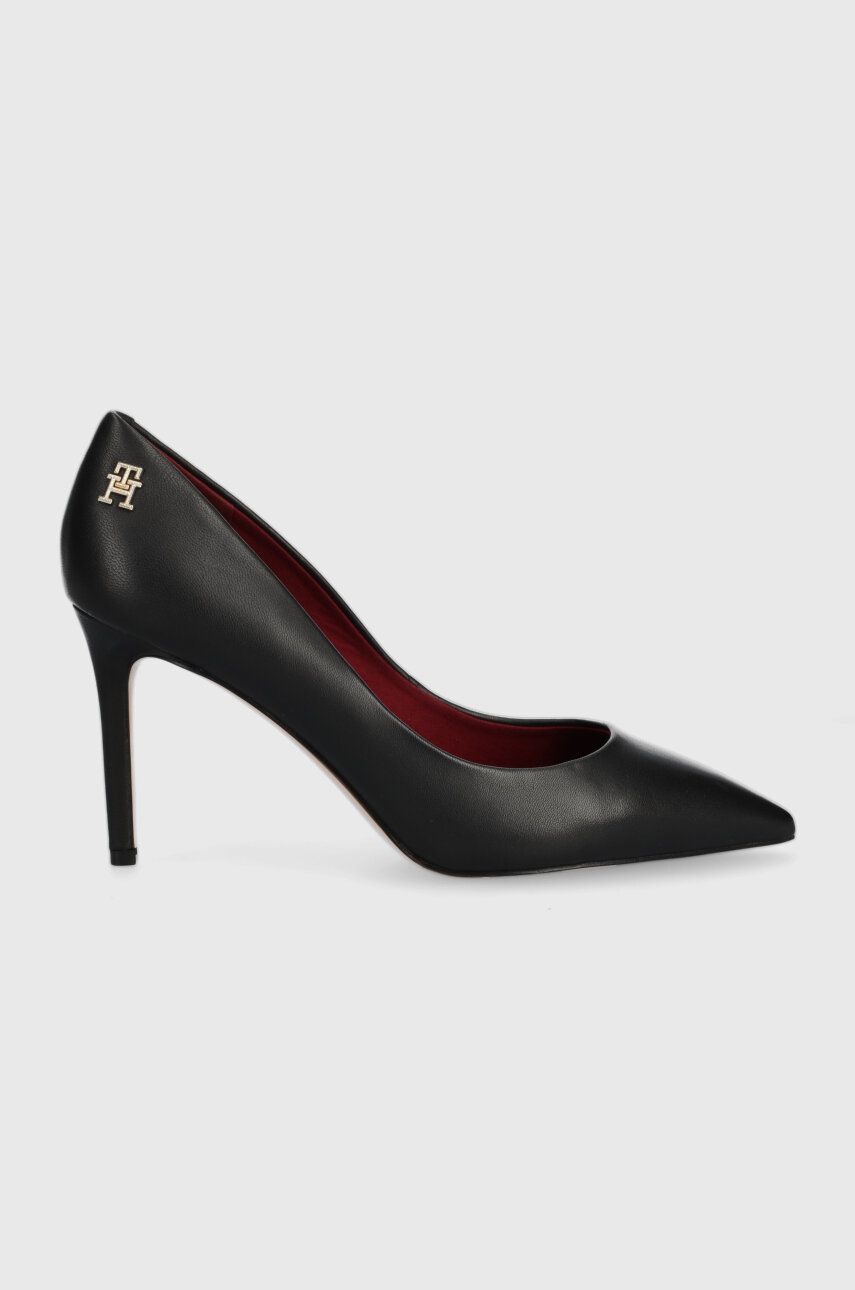 Шкіряні туфлі ESSENTIAL POINTED PUMP колір чорний FW0FW07533 4