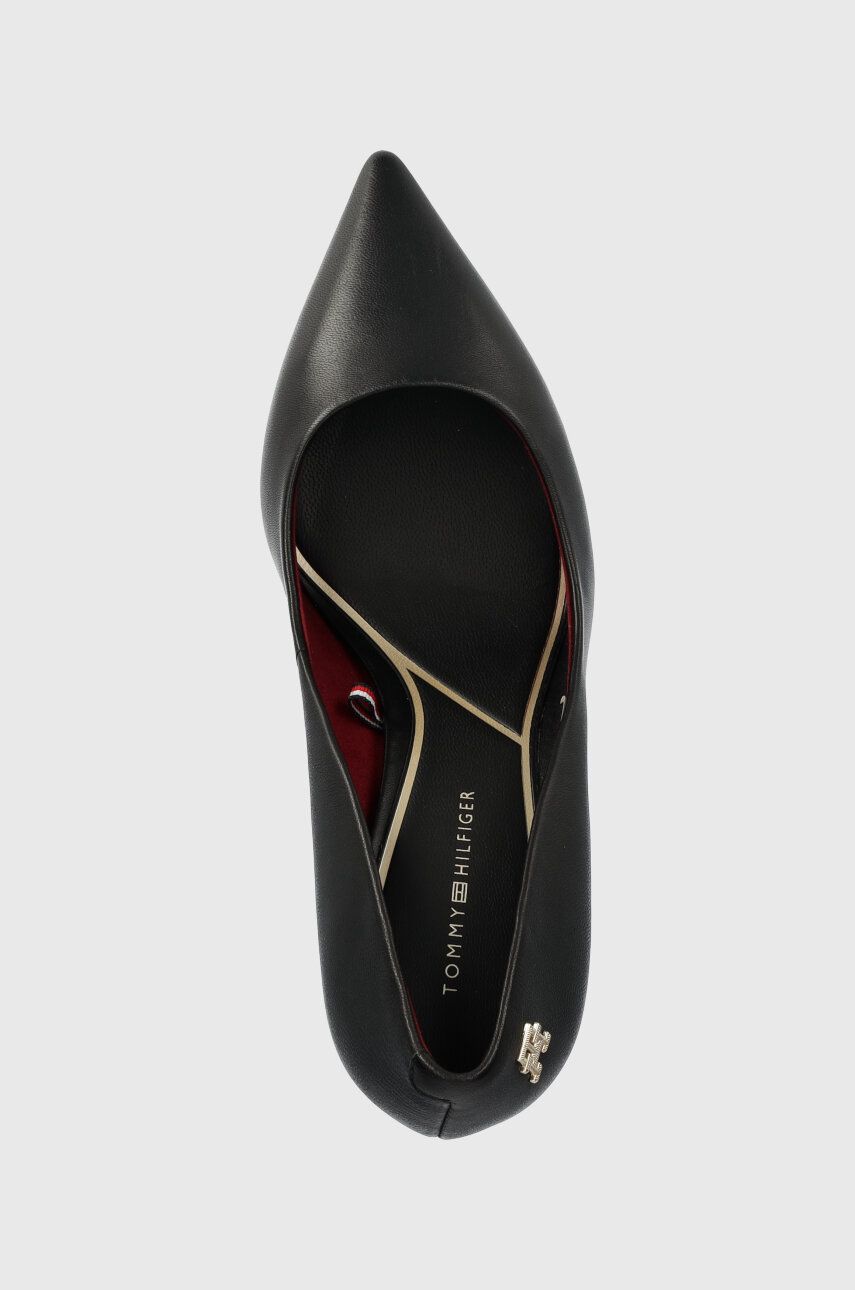 Шкіряні туфлі ESSENTIAL POINTED PUMP колір чорний FW0FW07533 2
