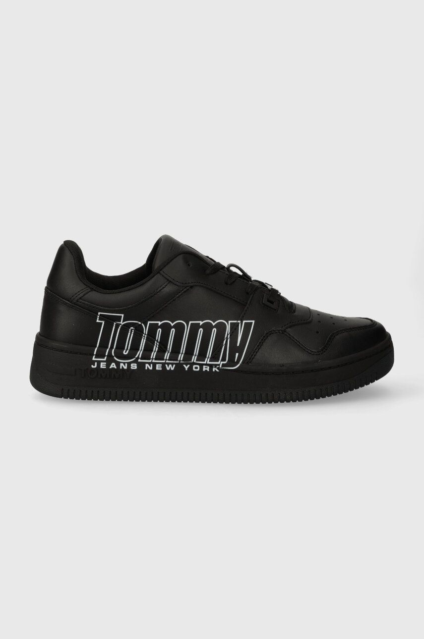 Кросівки TJM BASKET LOGO колір чорний EM0EM01257 4