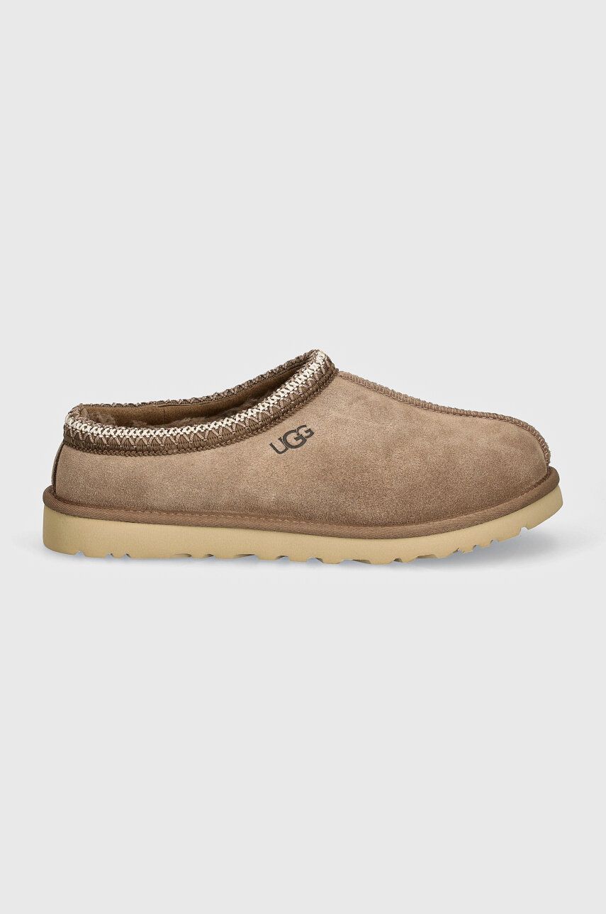 Замшеві тапочки UGG Tasman колір бежевий 5950-CRBO 0