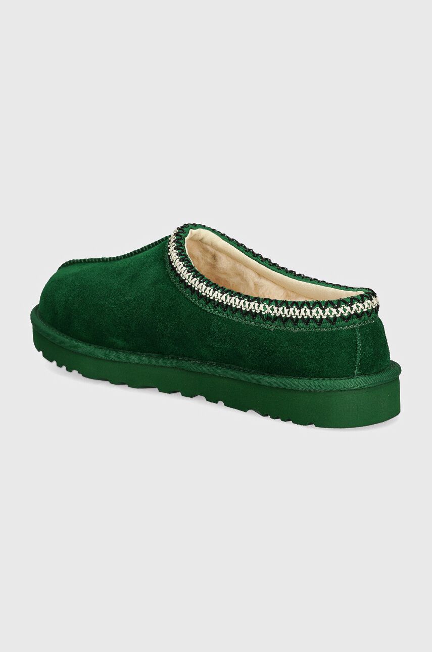 Замшеві тапочки UGG Tasman колір зелений 5950-MNS 1